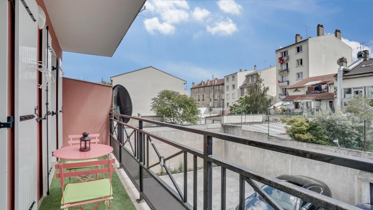 Apartmán Chic Apart With Parking Near Paris Aubervilliers Exteriér fotografie