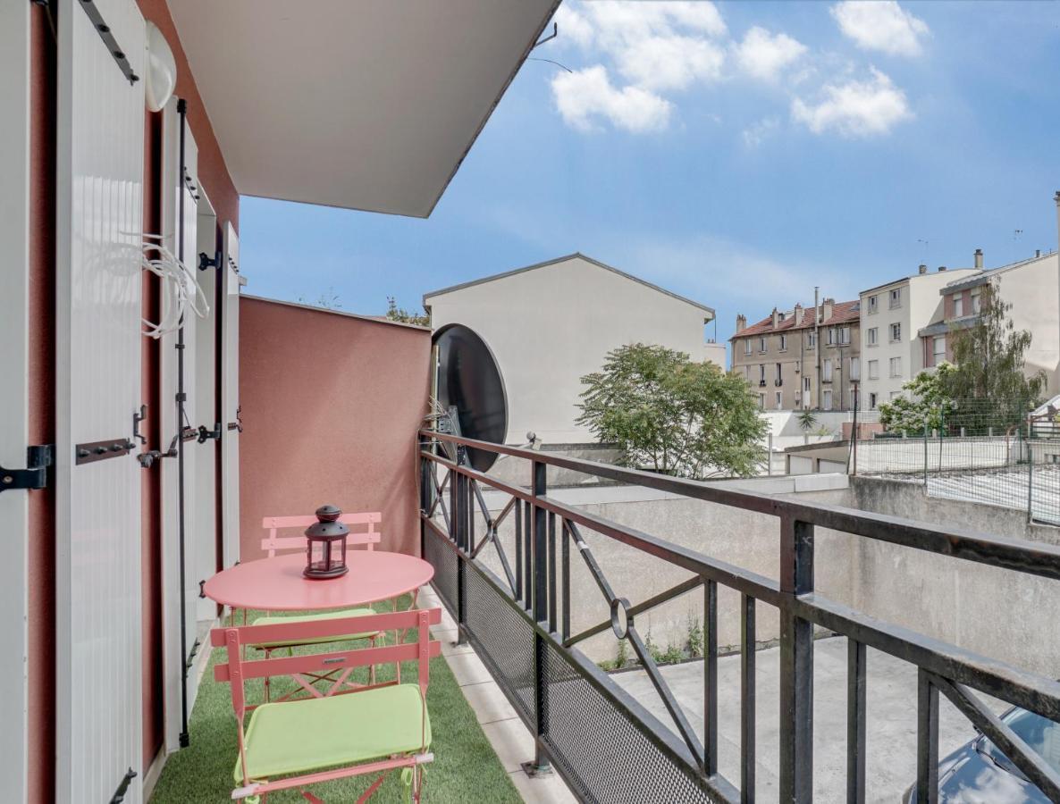Apartmán Chic Apart With Parking Near Paris Aubervilliers Exteriér fotografie